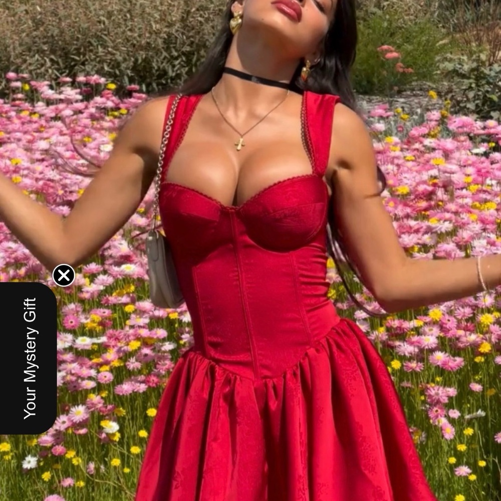 Chic Red Mini Dress Joelle